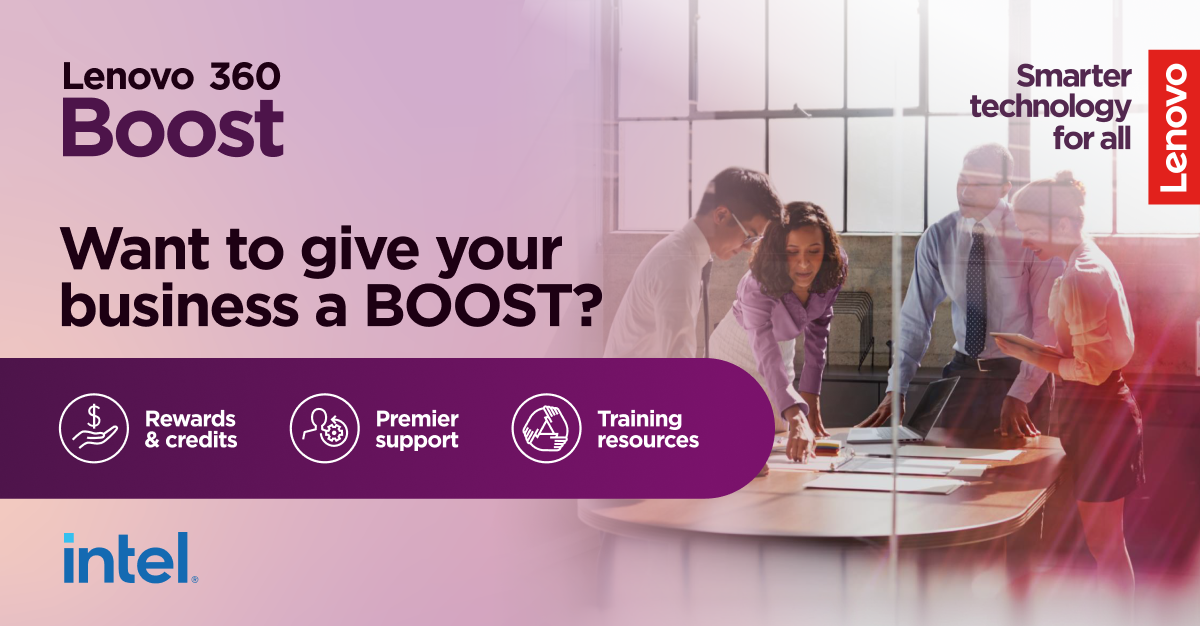 LinkedIn post graphic for reactivating Lenovo 360 BOOST Partners
