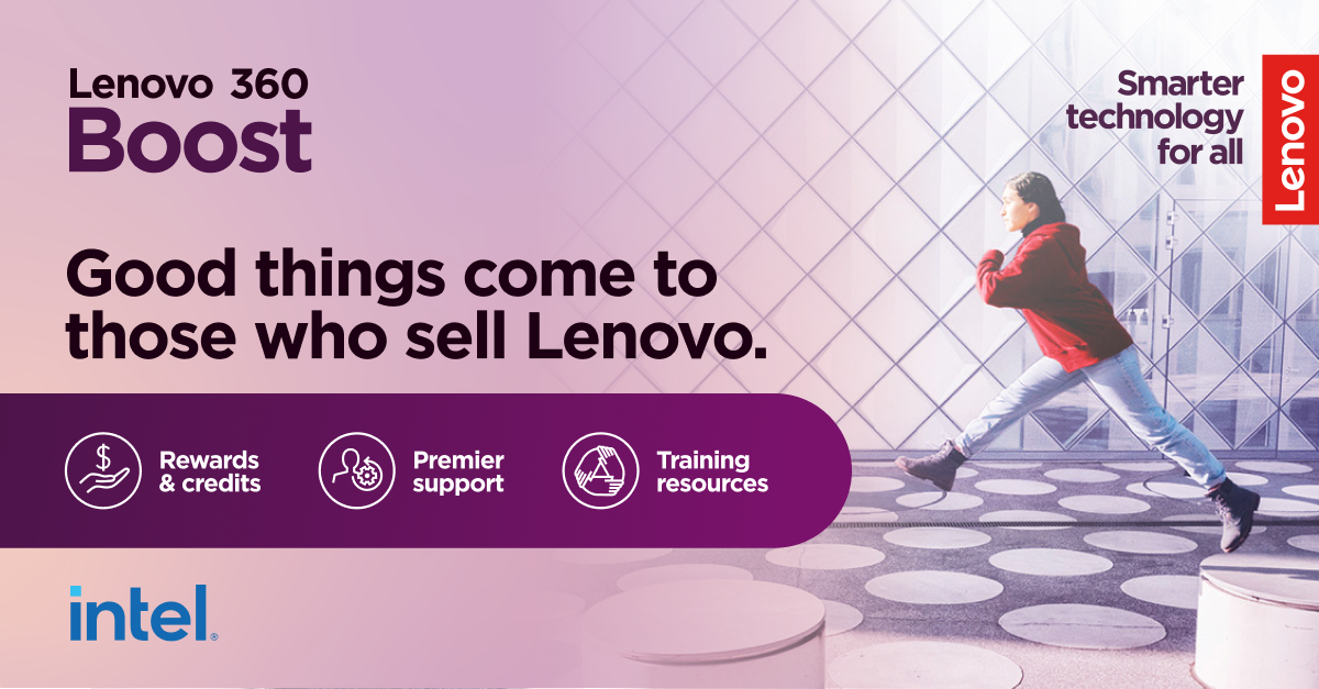 LinkedIn post graphic for recruiting new Lenovo 360 BOOST Partners